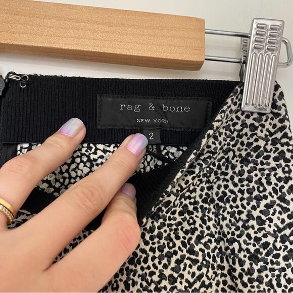 Rag & Bone Simone Leopard Skinny Ankle Pants - Picture 6 of 7